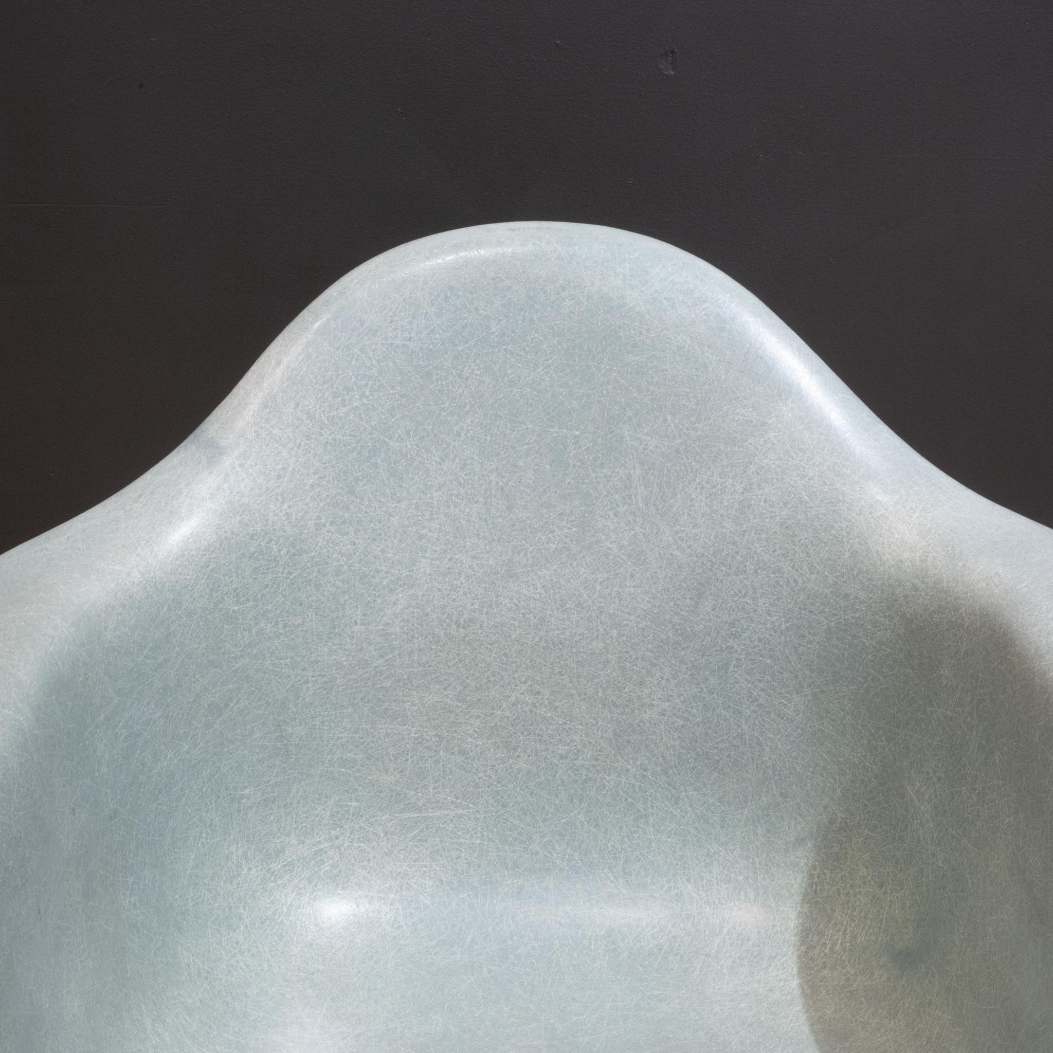 Early SeaFoam Green Eames Molded Fiberglass Bucket Chair by Herman Miller c.1956 1