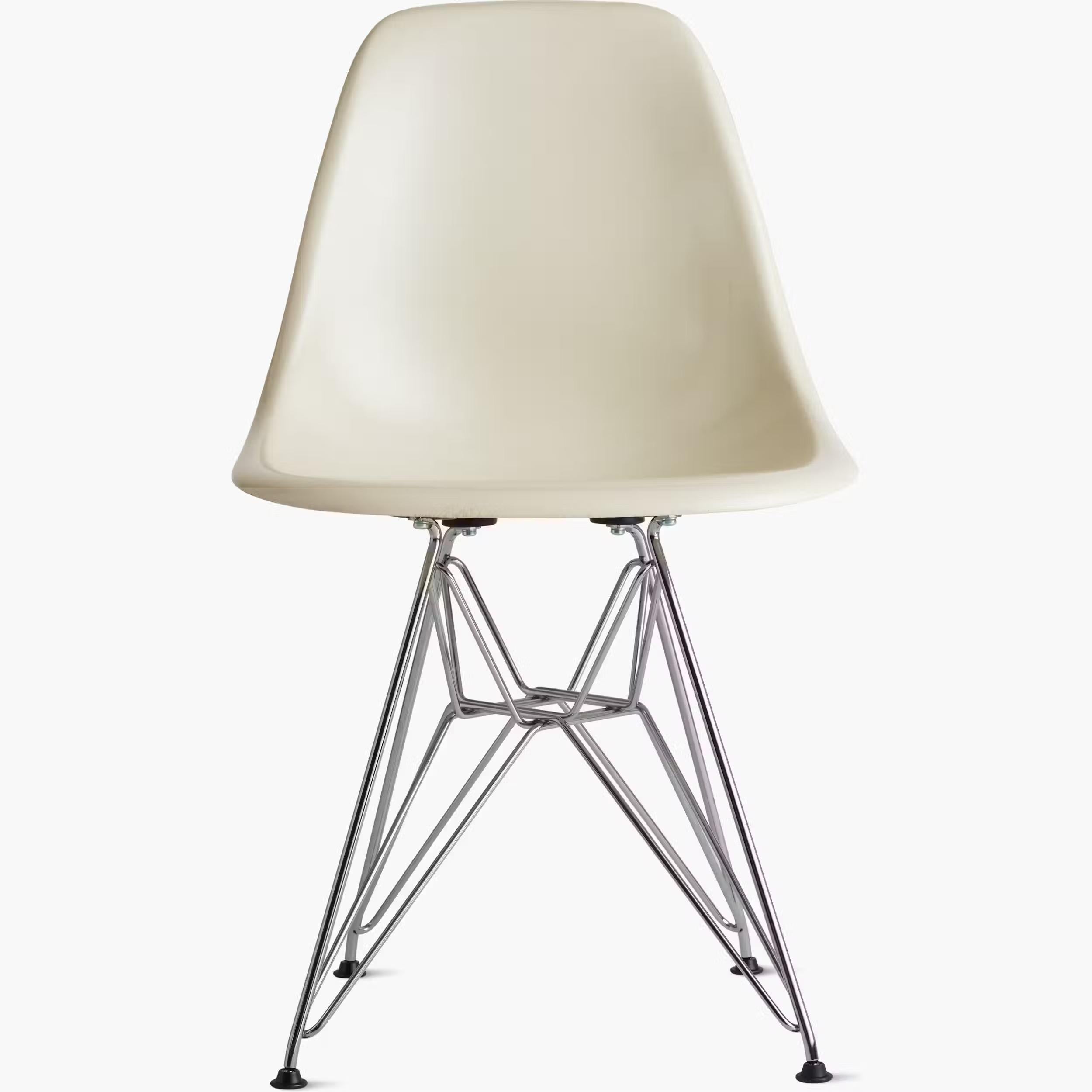 Charles and Ray Eames realized their dream to create a single-shell form over 80 years ago by making their molded chairs of fiberglass. When the environmental risks of that material became known, the Eames Molded Shell Chair (1950) was changed to