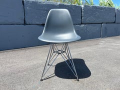Eames Molded Plastic Side Chair Grey, Herman Miller Chairs