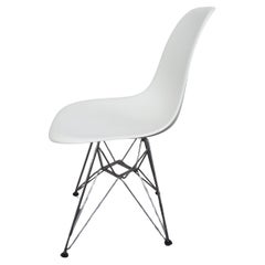Vintage Eames Molded Plastic Side Chair - White