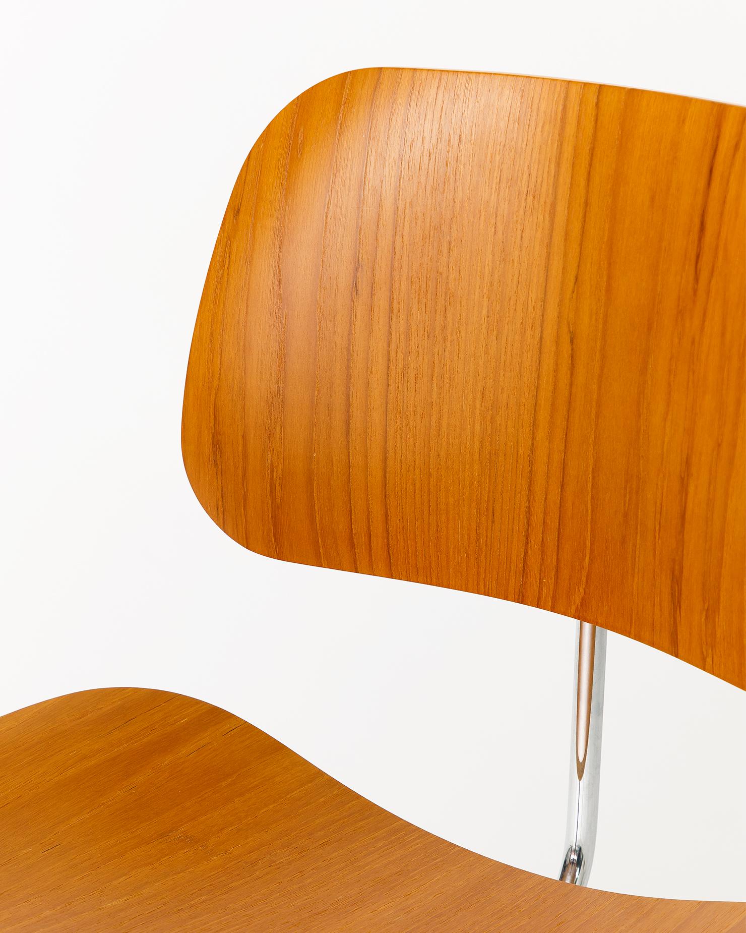 American Eames Molded Plywood Dcm in Oak by Charles & Ray Eames for Herman Miller