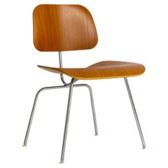Eames Molded Plywood Dcm in Oak by Charles & Ray Eames for Herman Miller