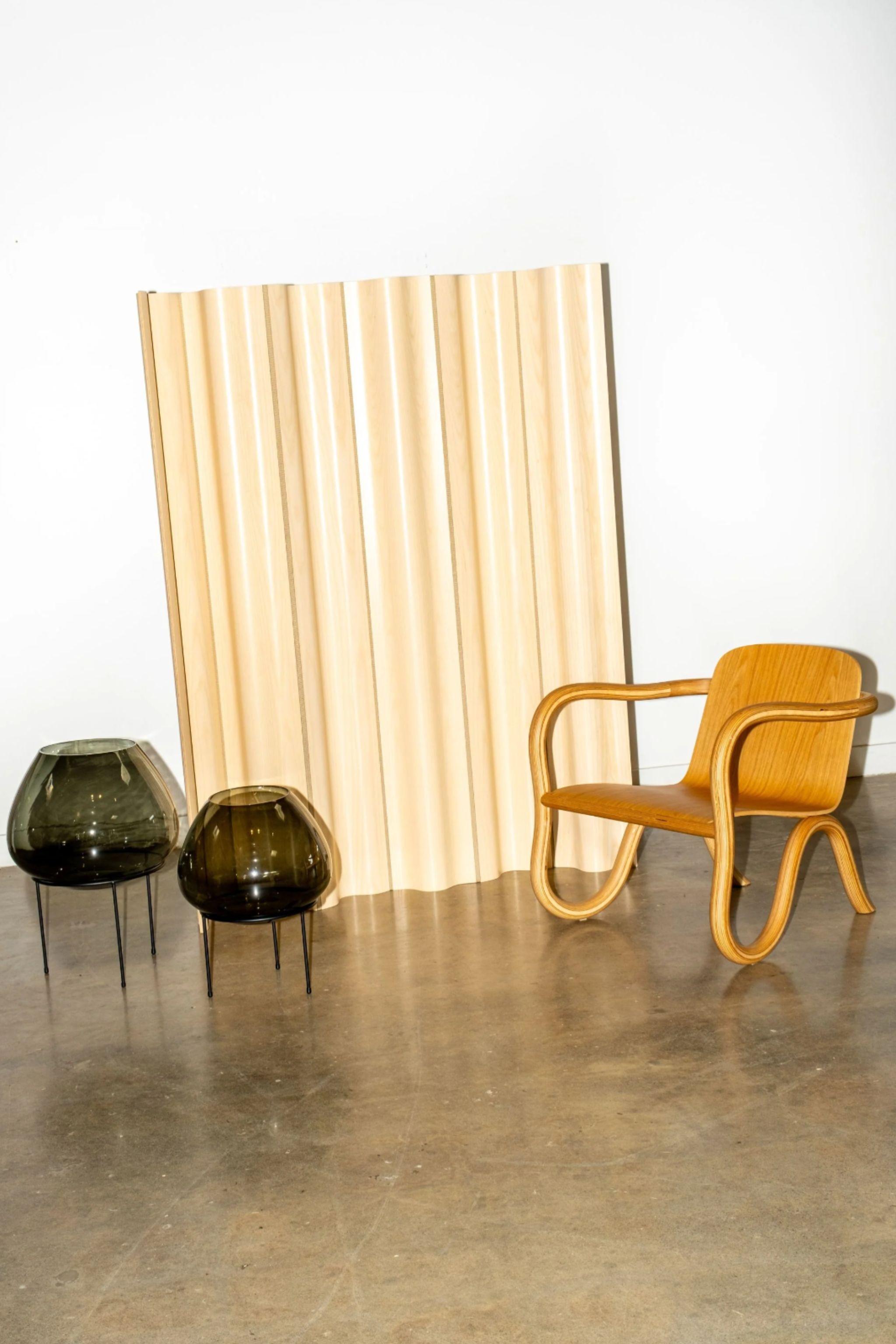 Eames Molded Plywood Folding Screen, White Ash In Good Condition For Sale In Toronto, CA