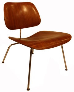Eames Molded Plywood Lounge Chair for Herman Miller with Metal Base