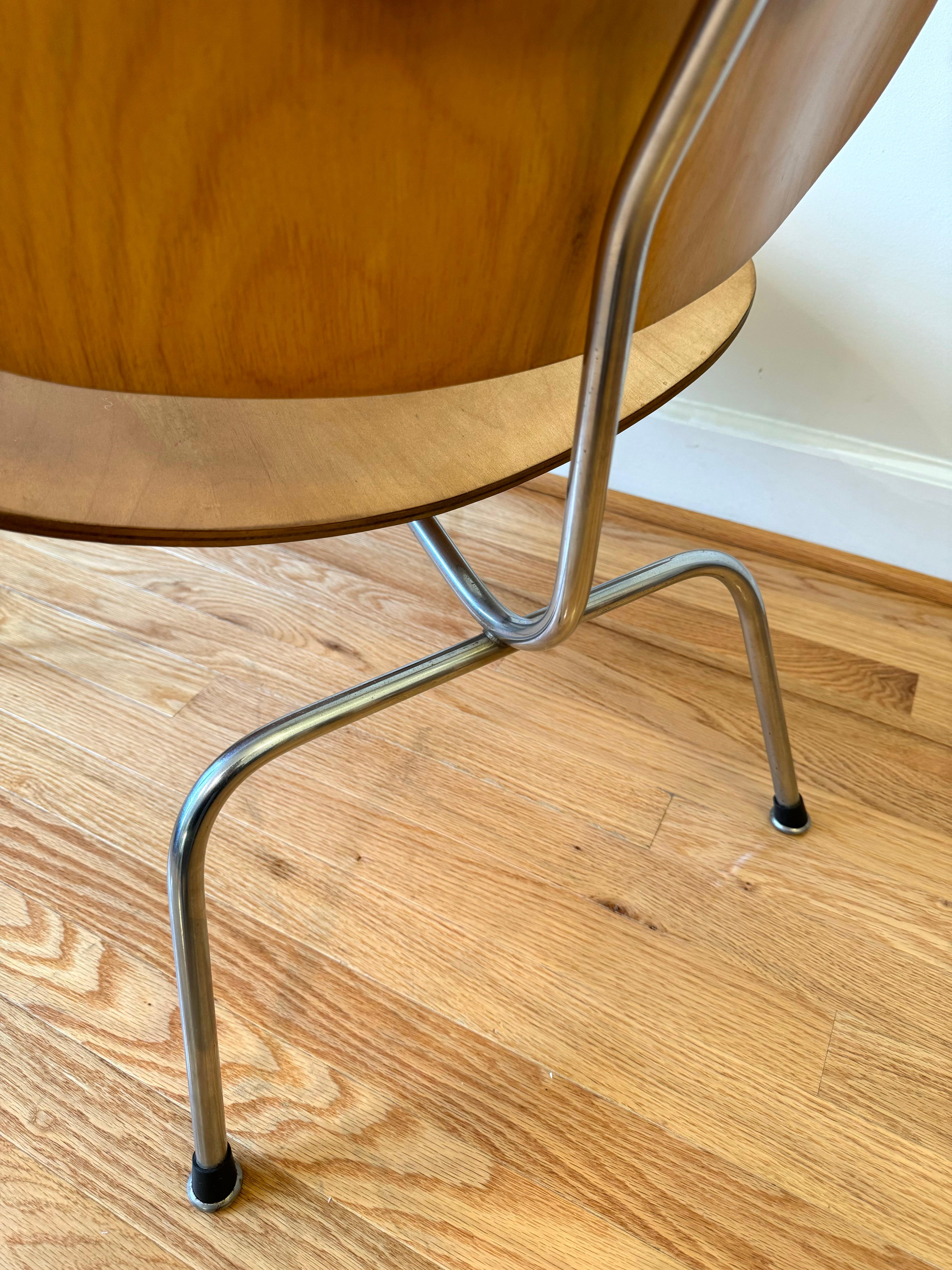 Eames Molded Plywood Lounge Chair Metallgestell (LCM), 1950er Jahre im Angebot 8