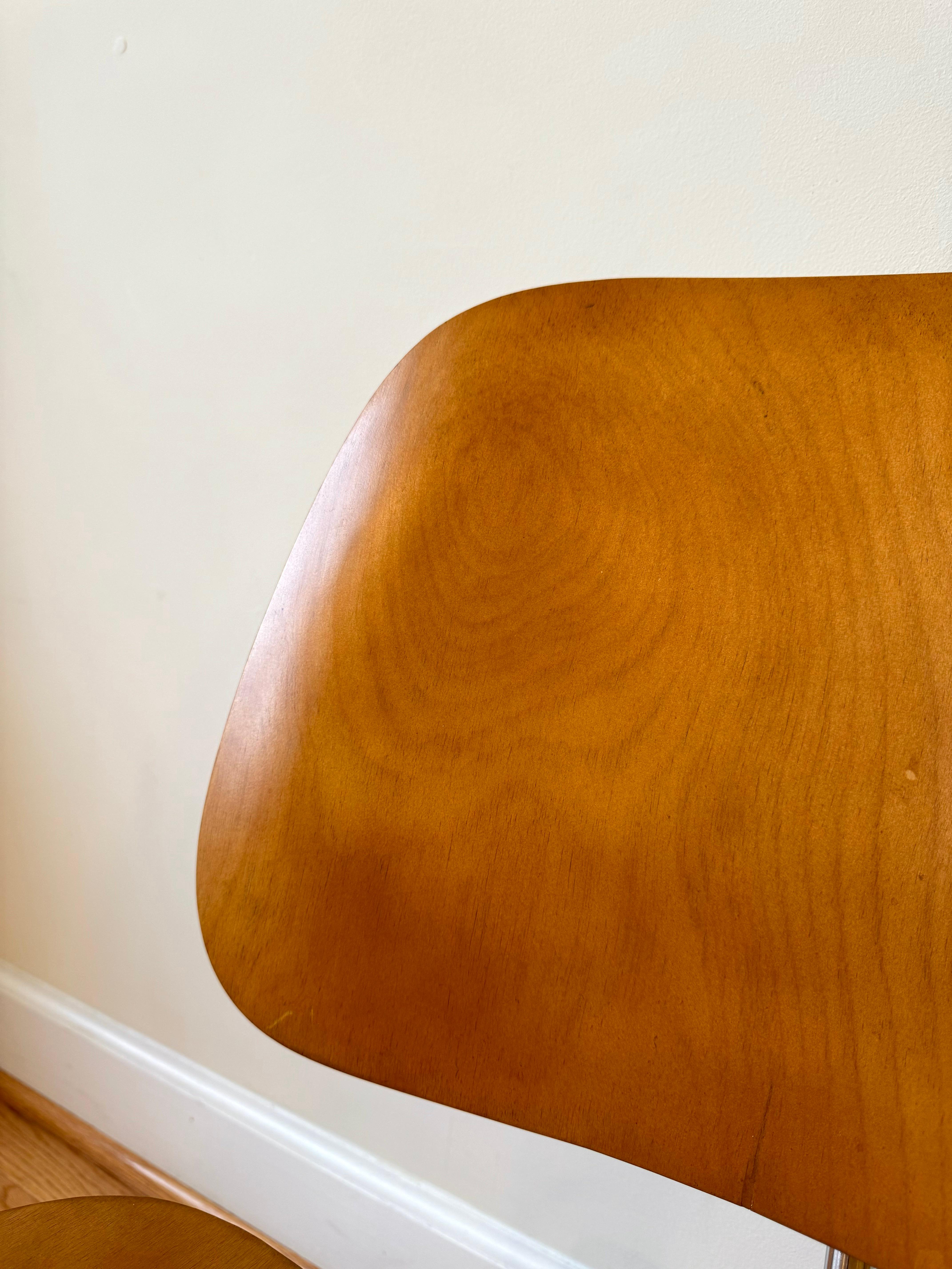 Eames Molded Plywood Lounge Chair Metallgestell (LCM), 1950er Jahre im Angebot 2