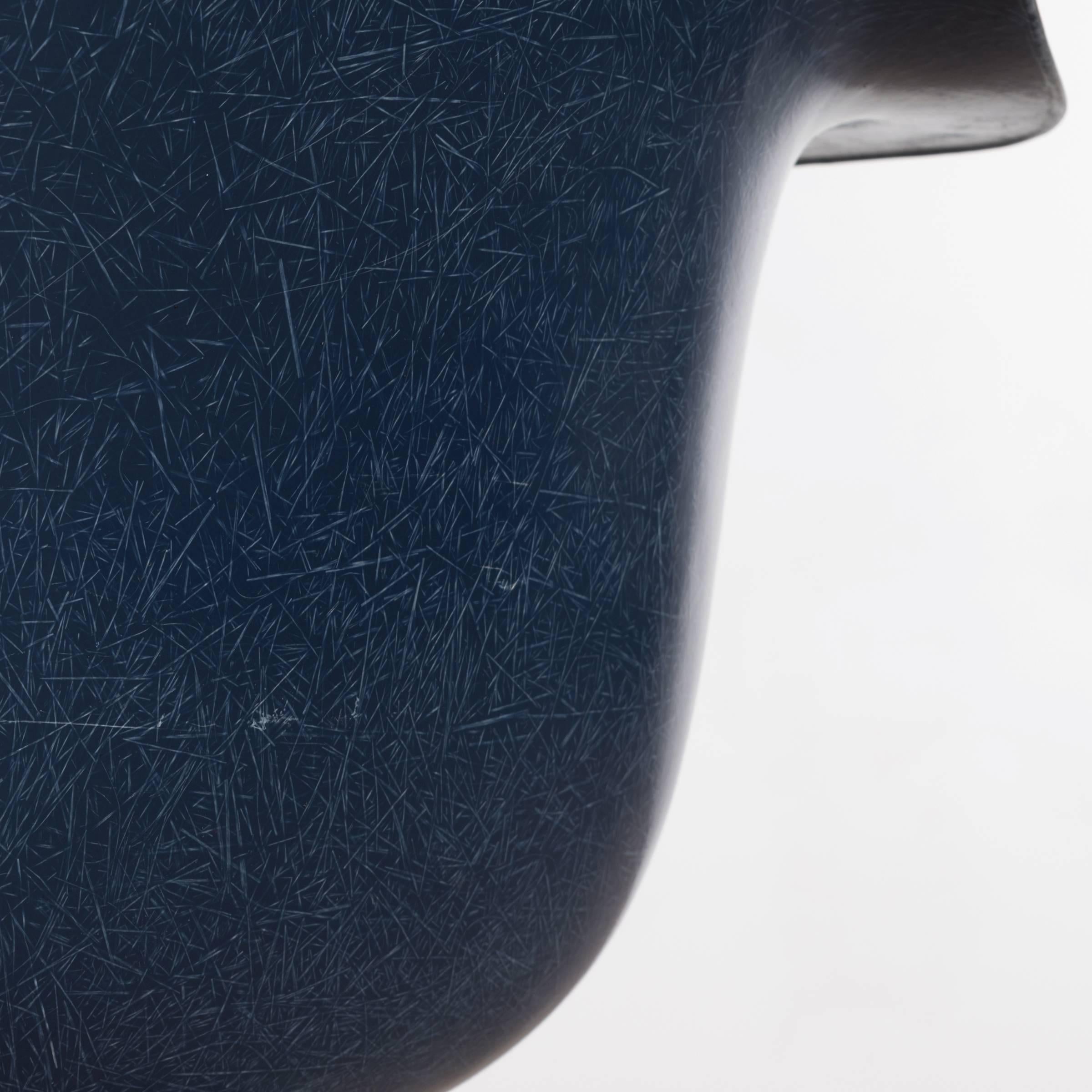 Eames Navy Blue Dax Dining Chair for Herman Miller, 1960s 2