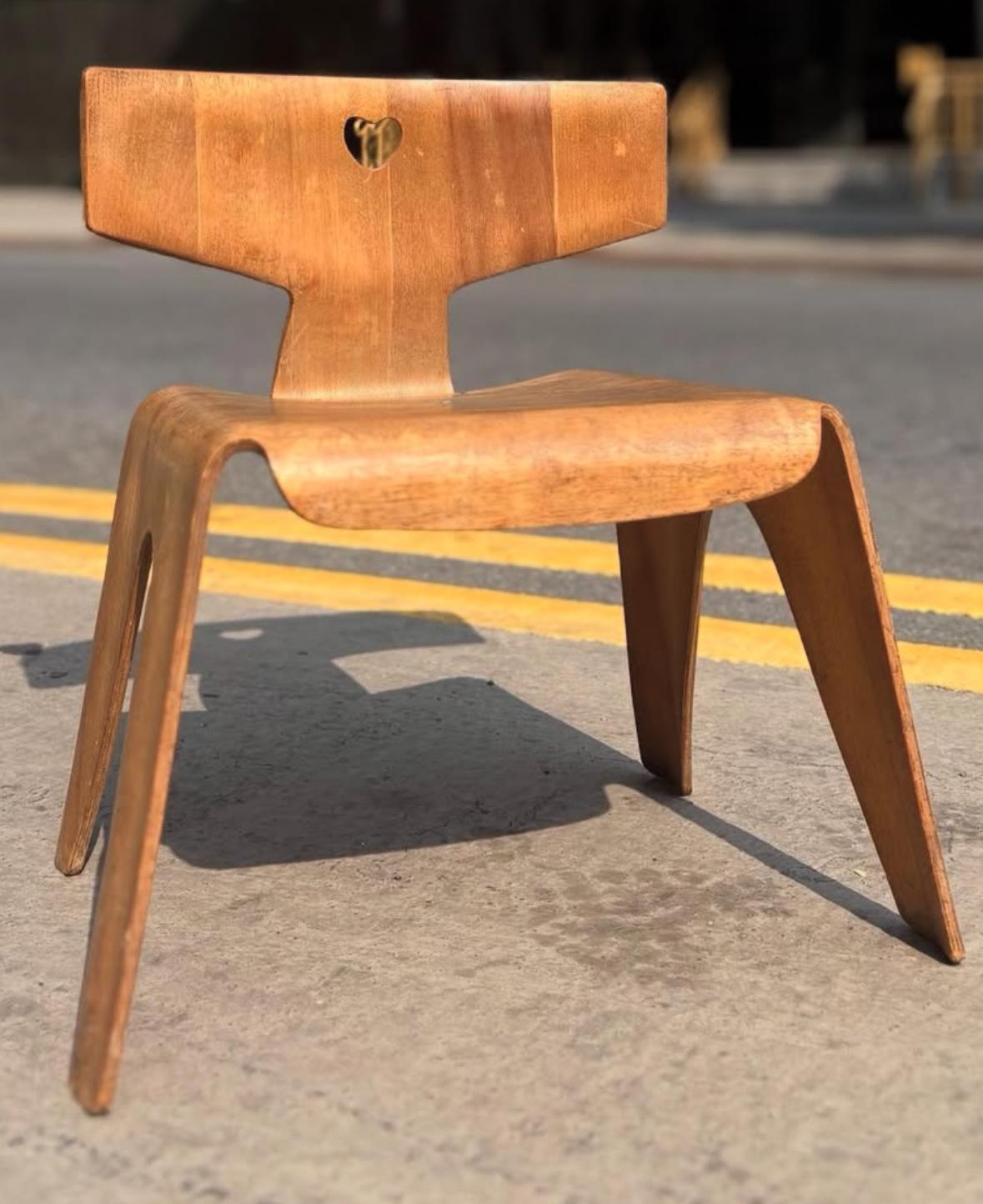 Eames Nested Childs Chair by Evans Molded Plywood Company For Sale 3