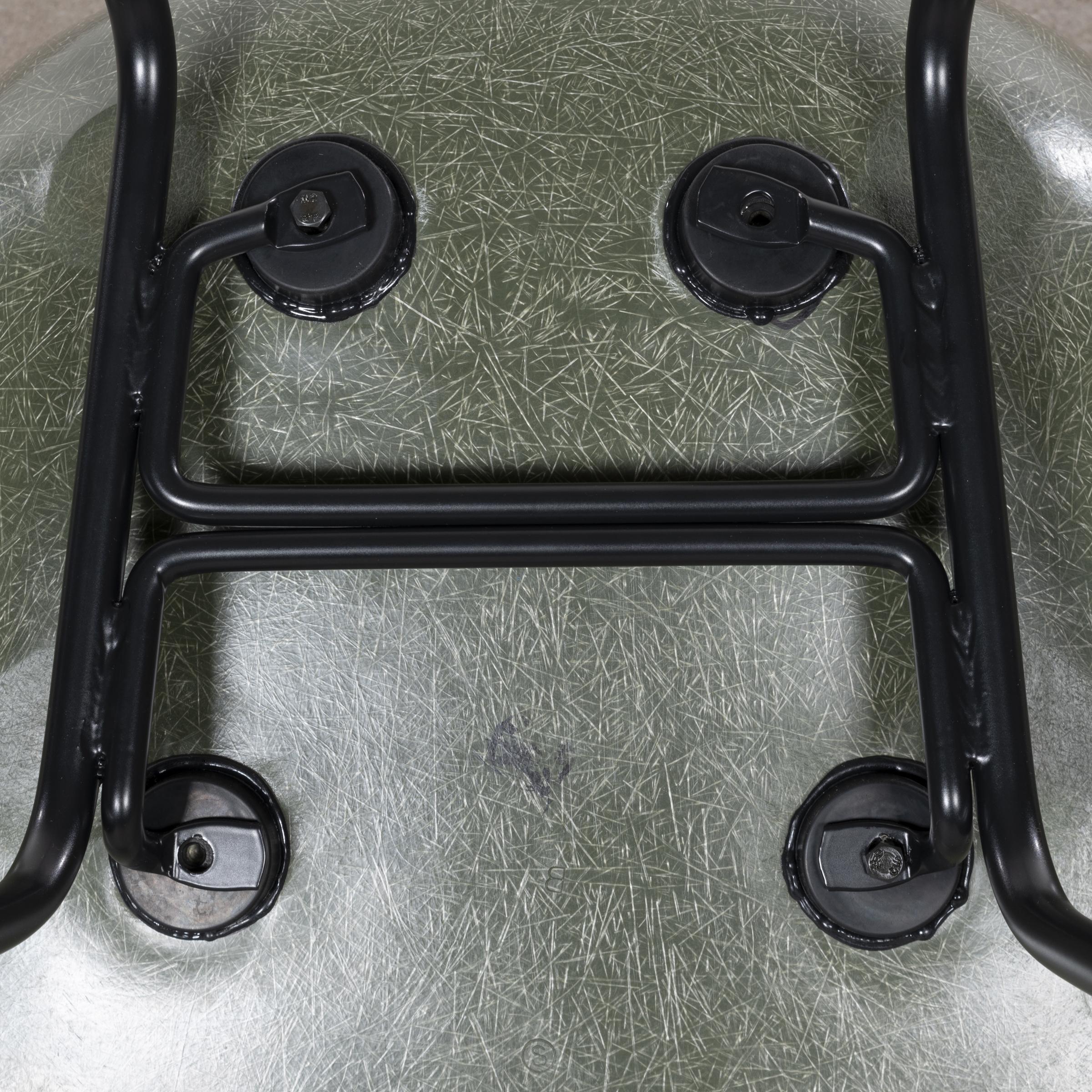 Eames Olive Green Dark DSX dining chair for Herman Miller 8