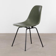 Eames Olive Green Dark DSX Dining Chair Set for Herman Miller