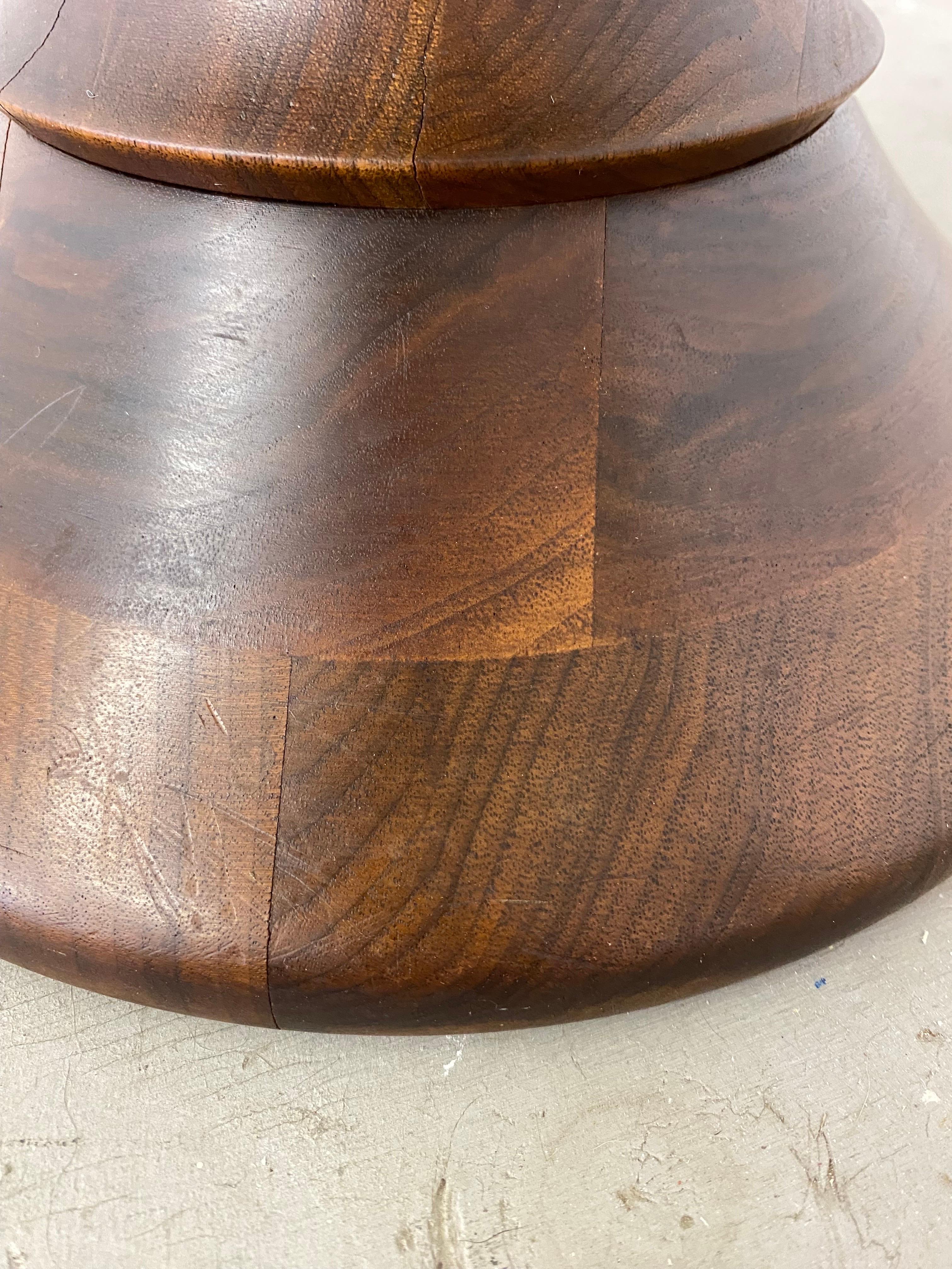 Eames Original 1960's Time Life Walnut Stool In Good Condition For Sale In Philadelphia, PA