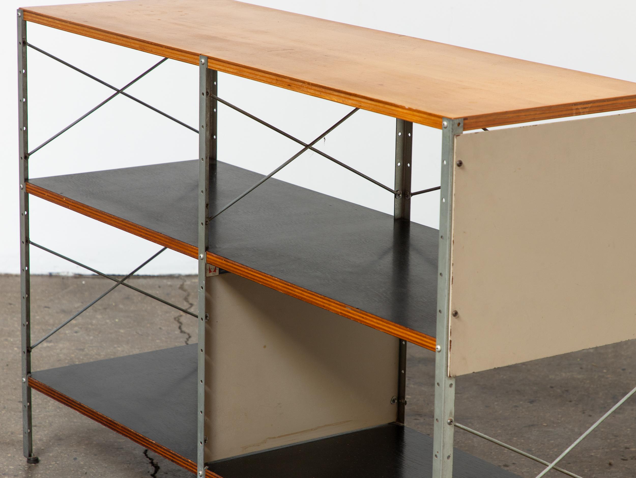 Acciaio Unità di archiviazione Eames Original di prima generazione ESU 200-N in vendita