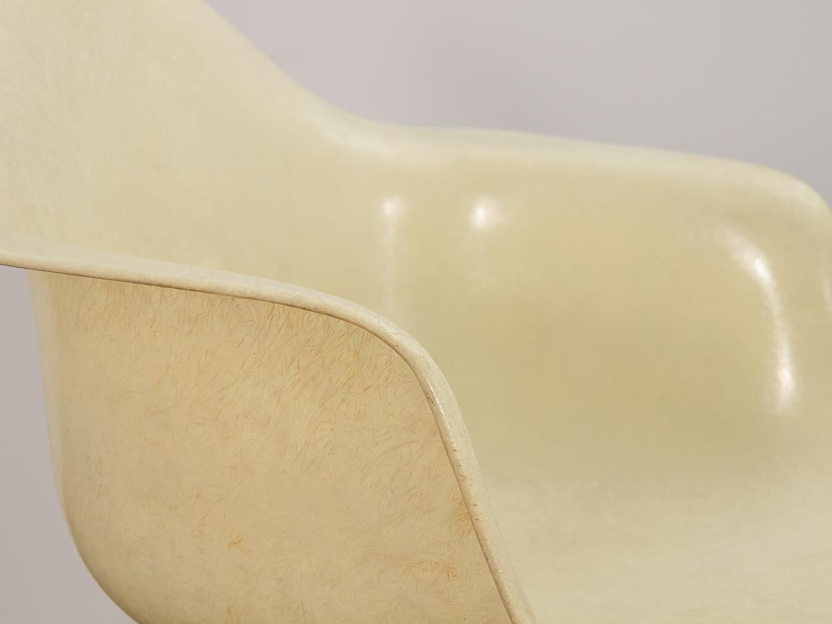 Eames Parchment Rope-Edge Zenith Armchair In Good Condition In Brooklyn, NY