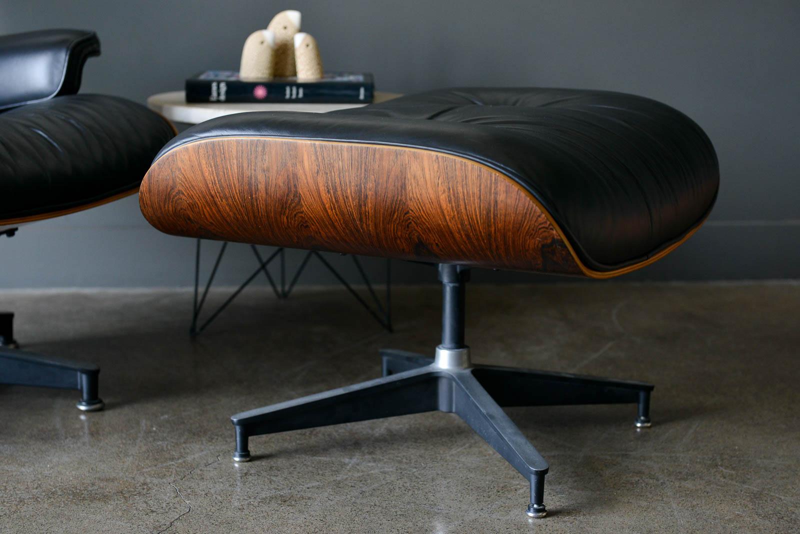 Eames Rosewood 670 Lounge Chair and 671 Ottoman, ca. 1971 3