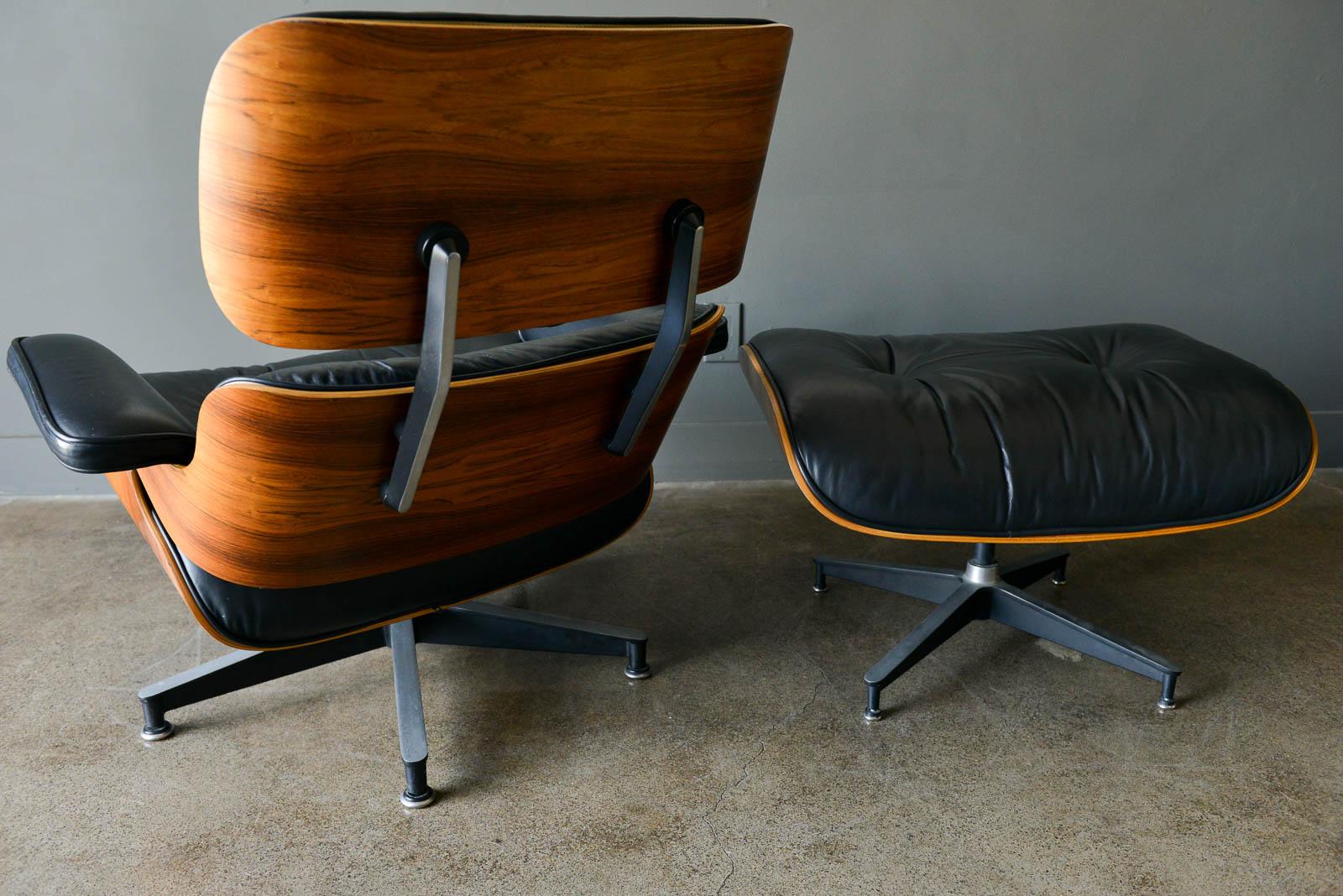 Eames Rosewood 670 Lounge Chair and 671 Ottoman, ca. 1971 1