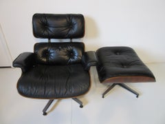 Eames Rosewood 670 Lounge Chair and Ottoman by Herman Miller