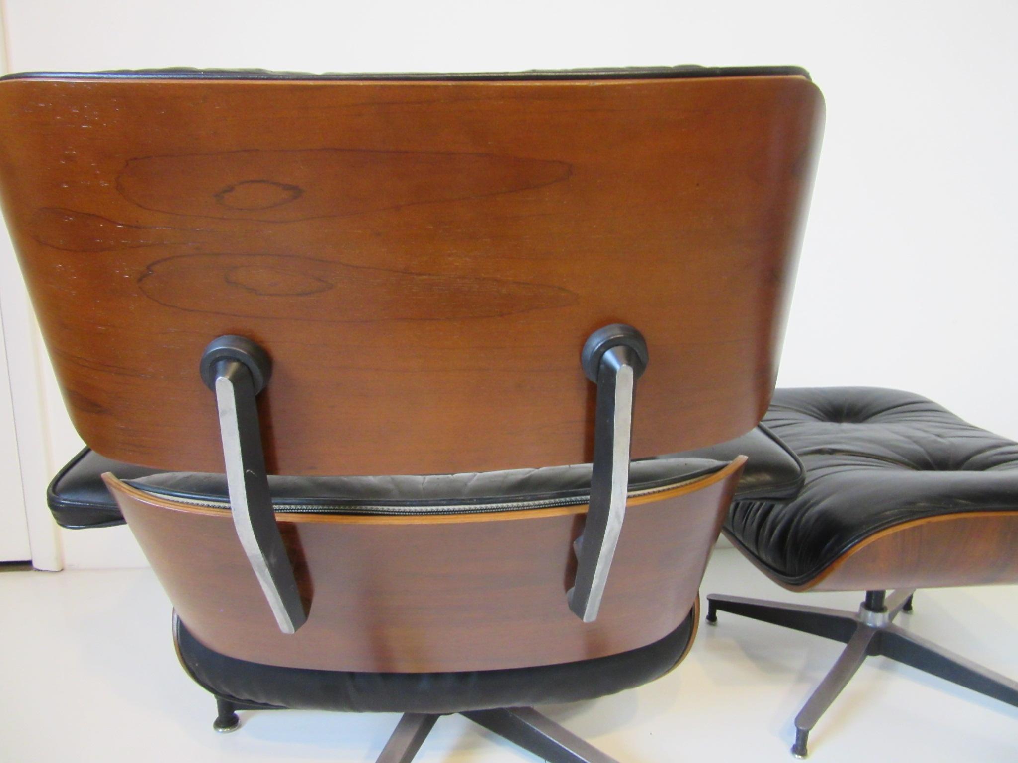 American Eames Rosewood 670 Lounge Chair and Ottoman by Herman Miller
