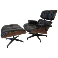 Eames Rosewood 670 Lounge Chair & Ottoman by Herman Miller