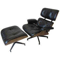 Eames Rosewood 670 Lounge Chair with Ottoman by Herman Miller