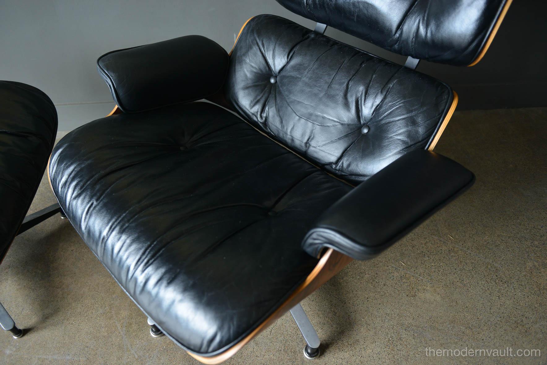 American Eames Rosewood Lounge Chair and Ottoman, circa 1971