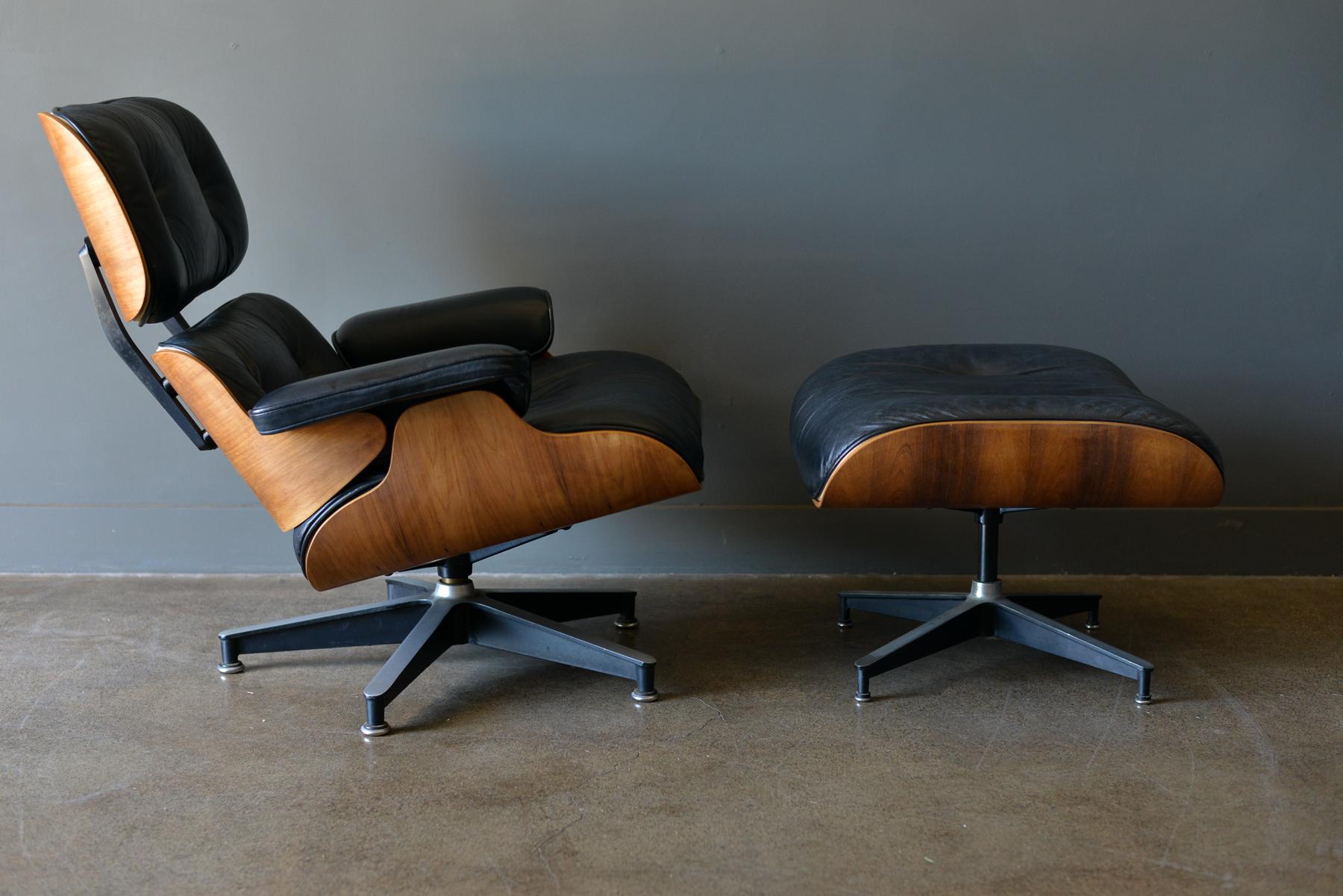 Eames Rosewood Lounge Chair and Ottoman, circa 1971 4