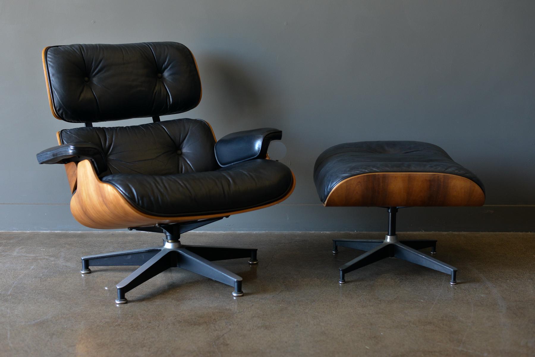 Eames Rosewood Lounge Chair and Ottoman, circa 1971 5
