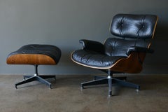 Eames Rosewood Lounge Chair and Ottoman, circa 1971
