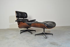 Eames Rosewood Lounge Chair and Ottoman by Herman Miller, circa 1970