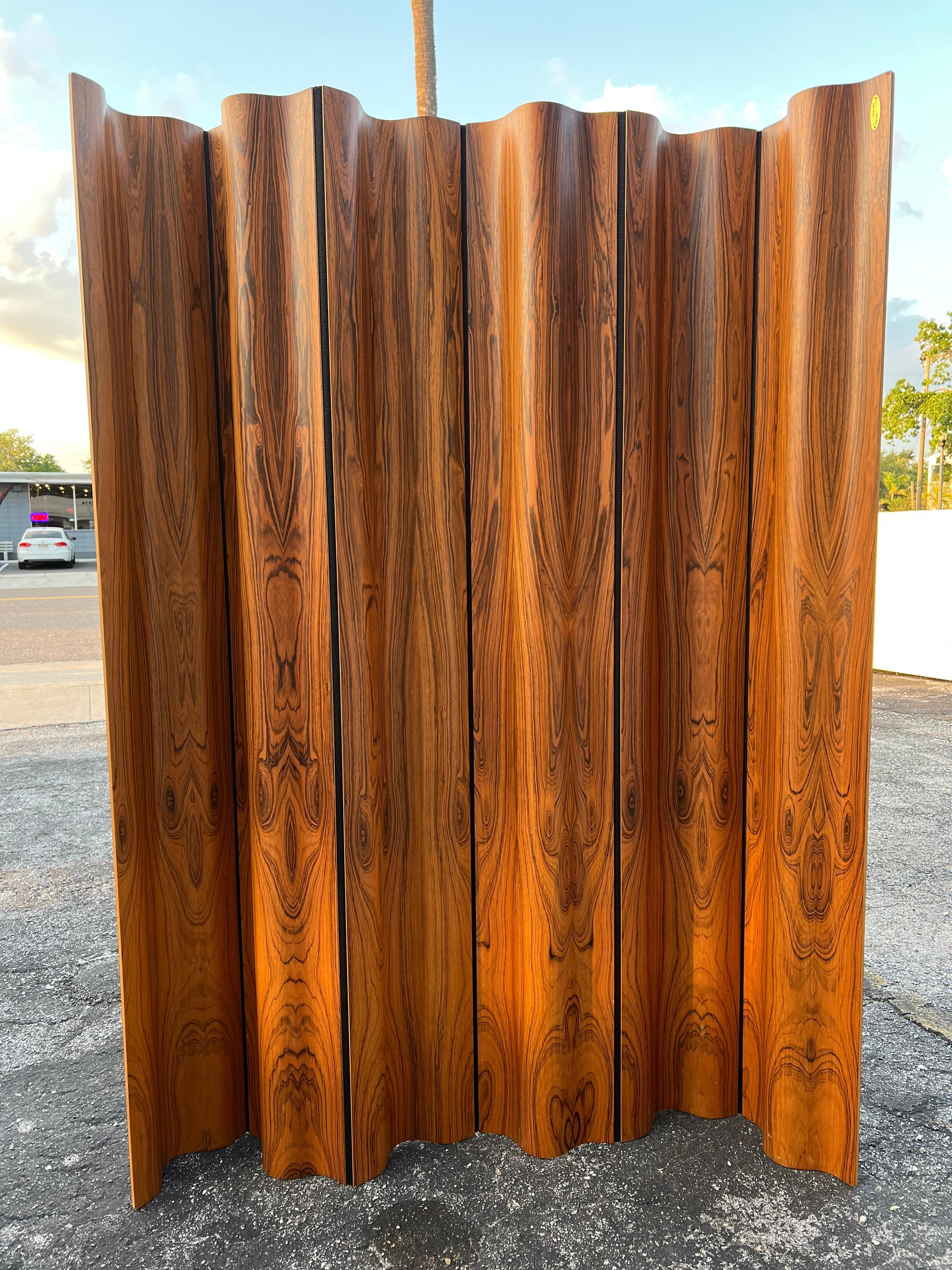 American Eames Rosewood Screen/Room Divider FSW-6 1996 edition For Sale