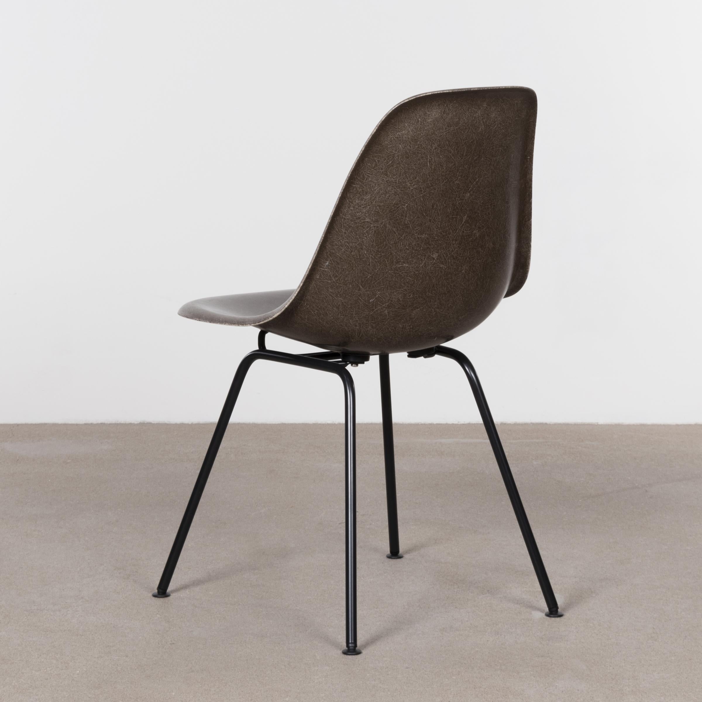 Mid-Century Modern Eames Seal Brown DSX Dining Chair for Herman Miller