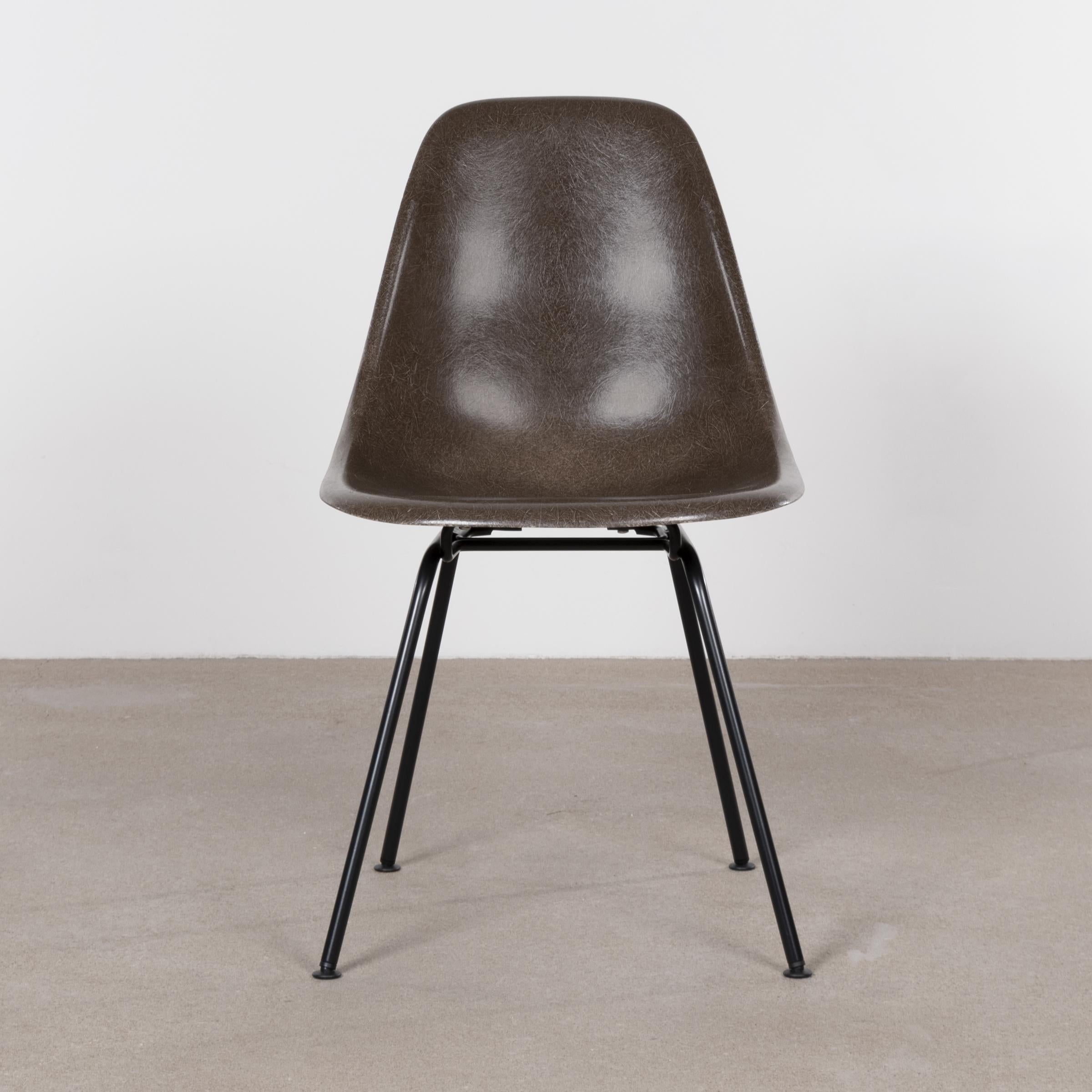 Mid-20th Century Eames Seal Brown DSX Dining Chair for Herman Miller