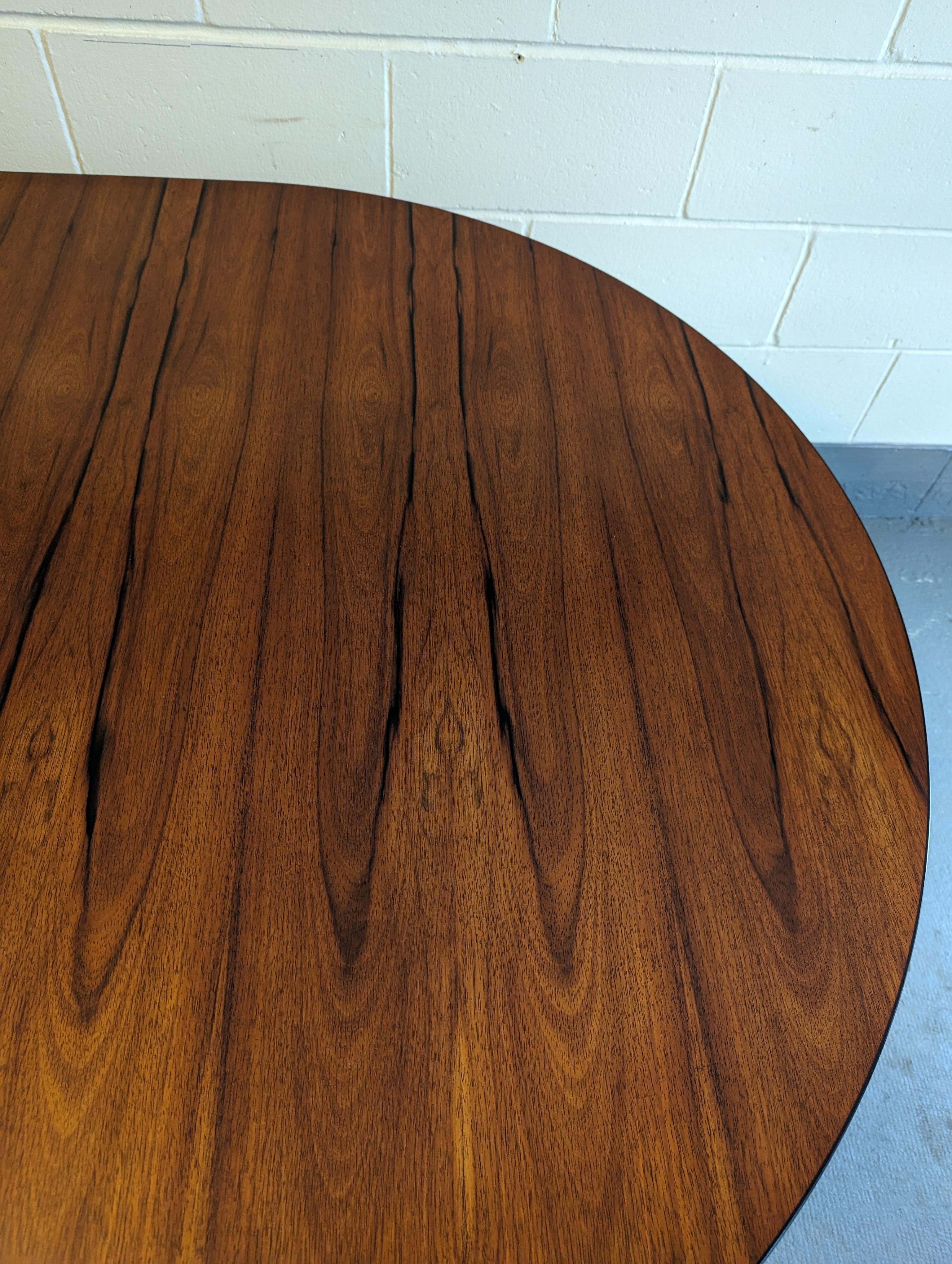 Eames Segmented Base Table in Rosewood For Sale 3