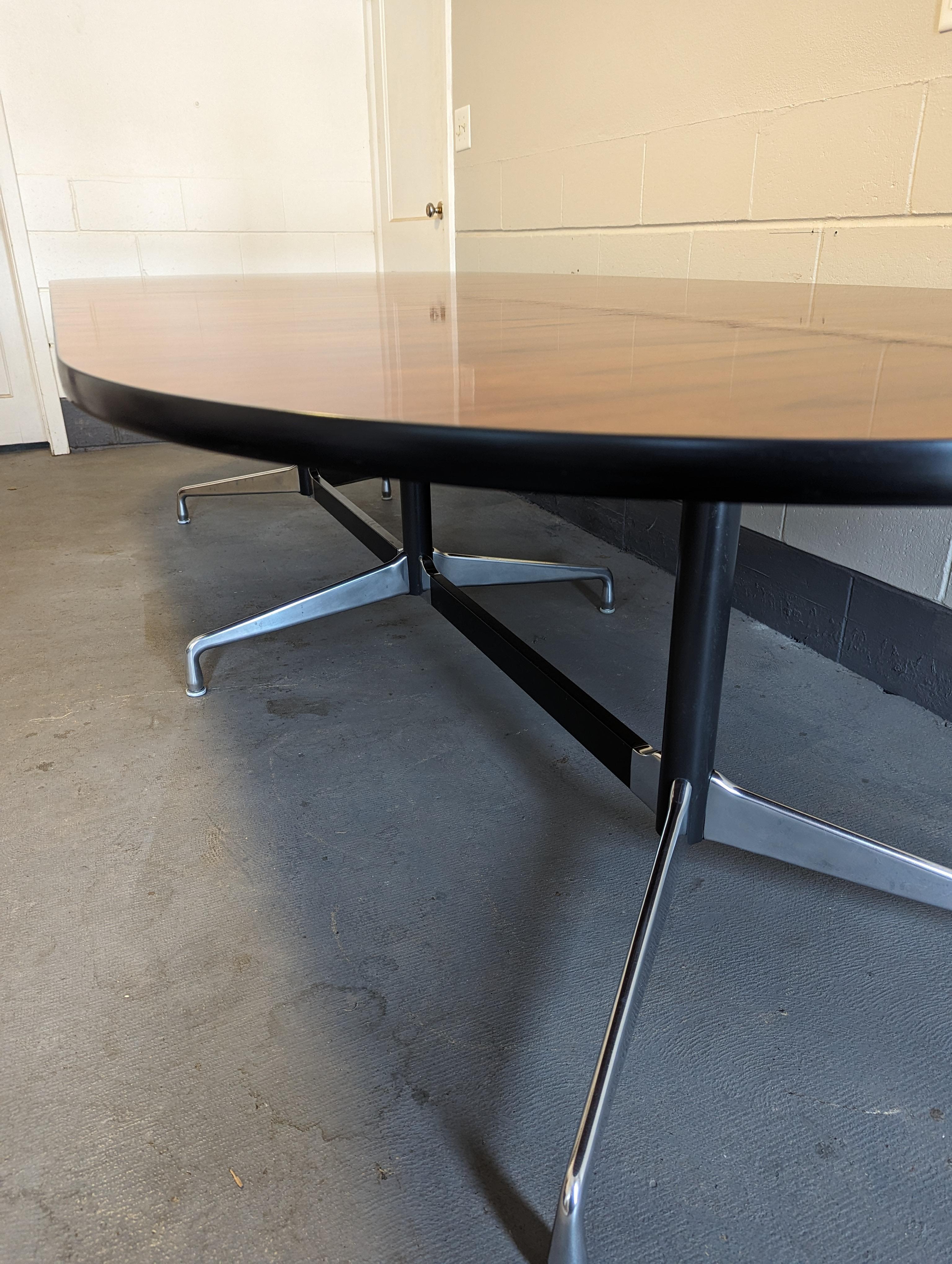 Eames Segmented Base Table in Rosewood For Sale 6