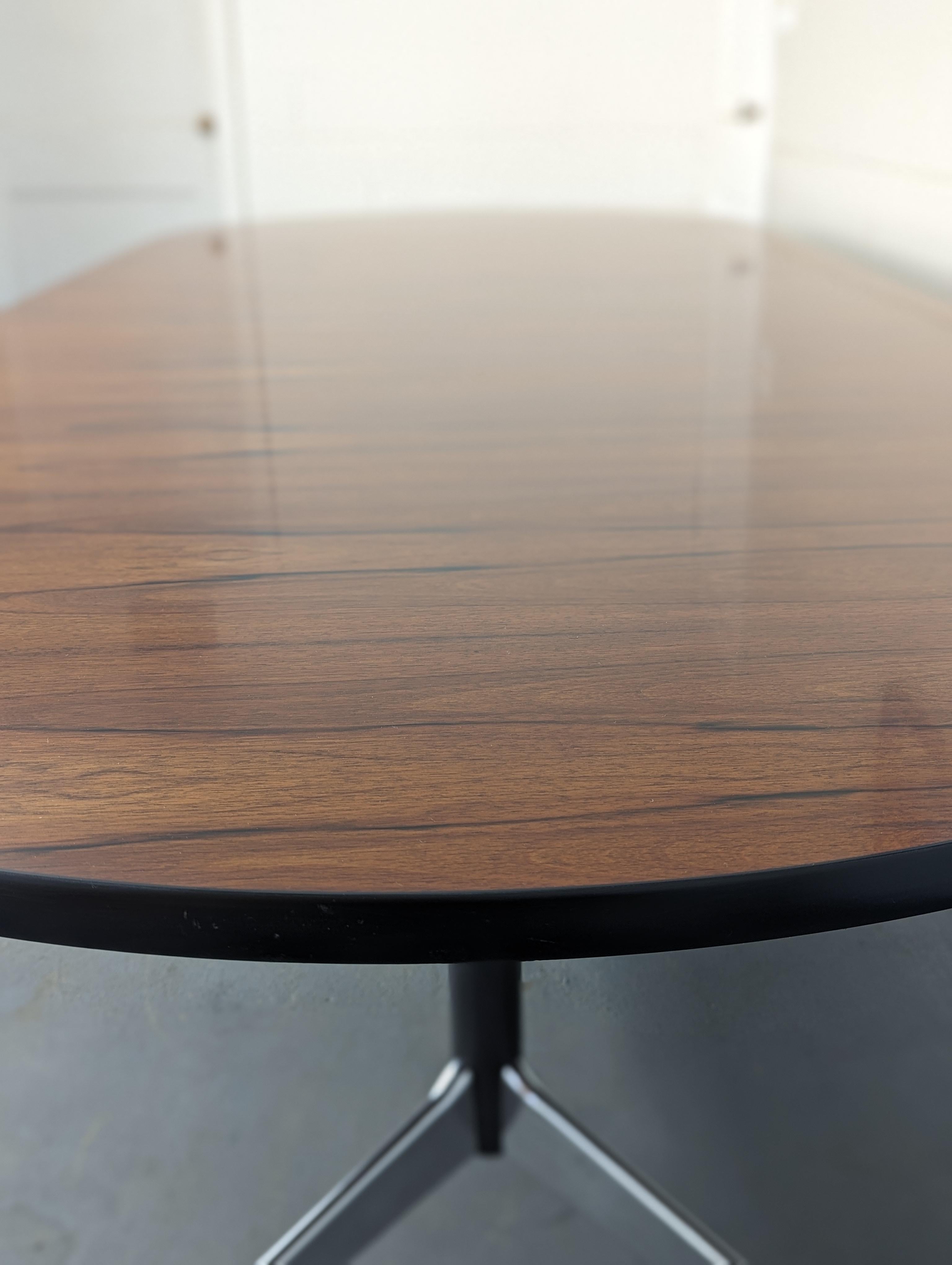 Eames Segmented Base Table in Rosewood For Sale 11
