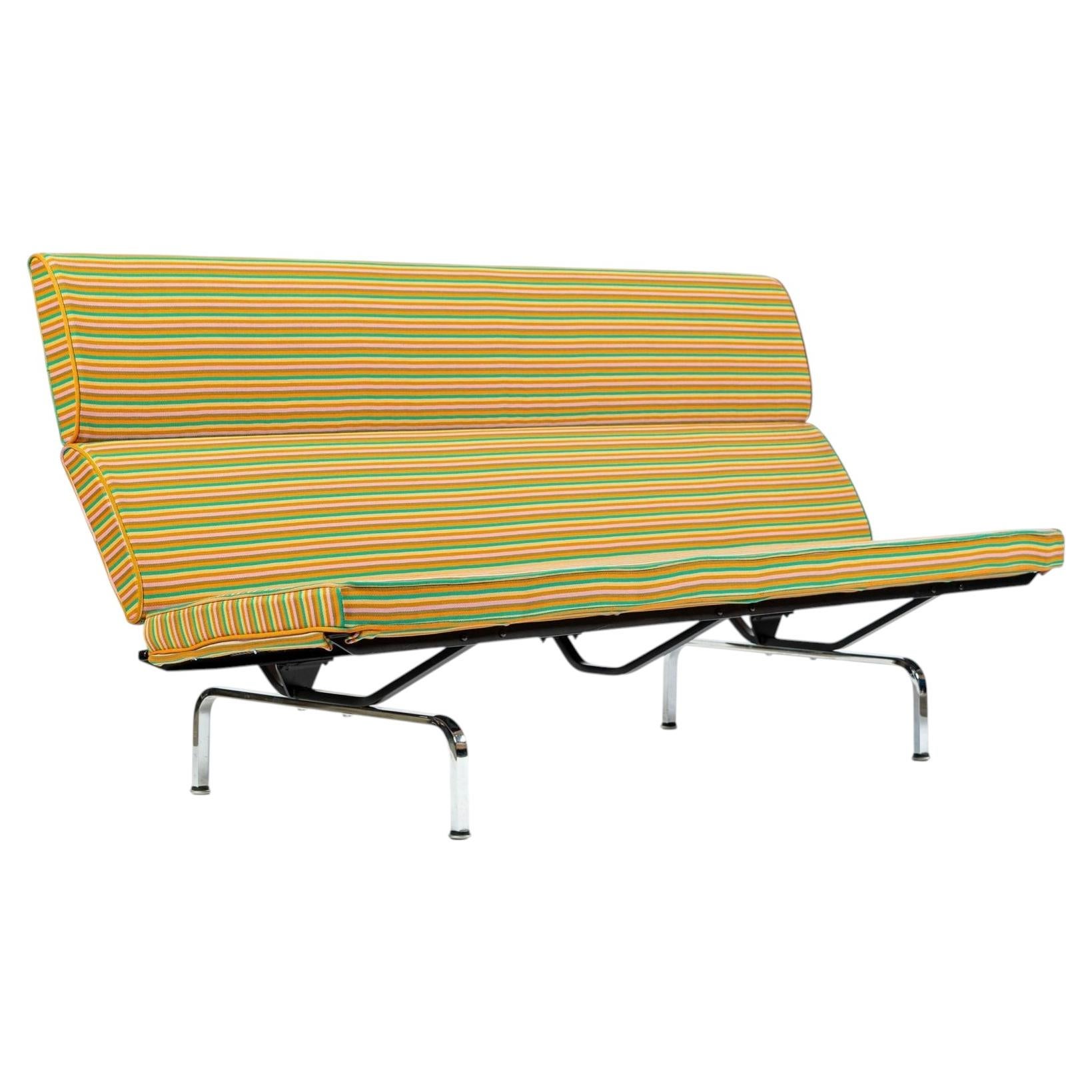 Eames Sofa Compact for Herman Miller, Alexander Girard Maharam Fabric, 2 Avail For Sale