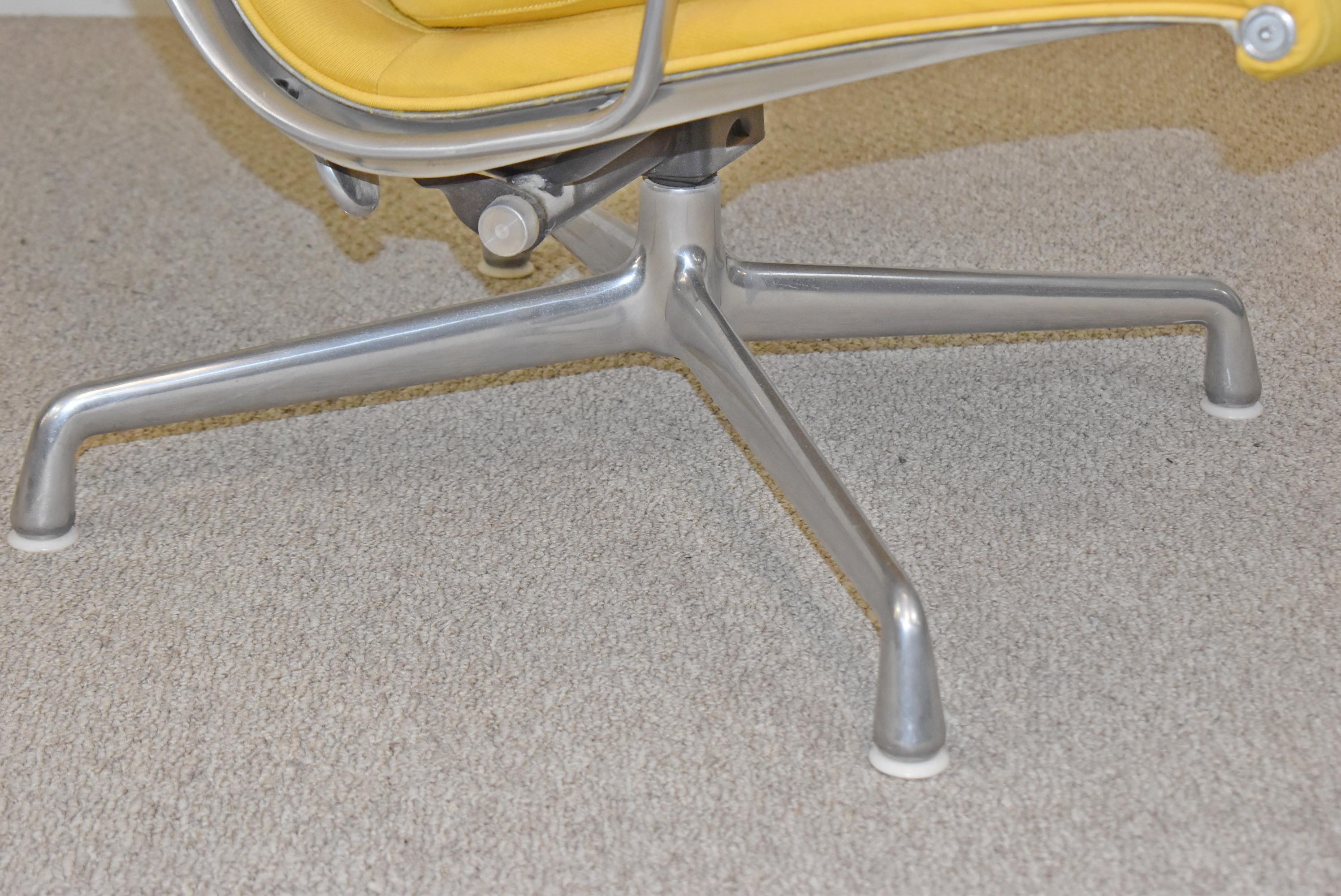 Eames Soft Pad Chair, Executive Height in Yellow for Herman Miller 2