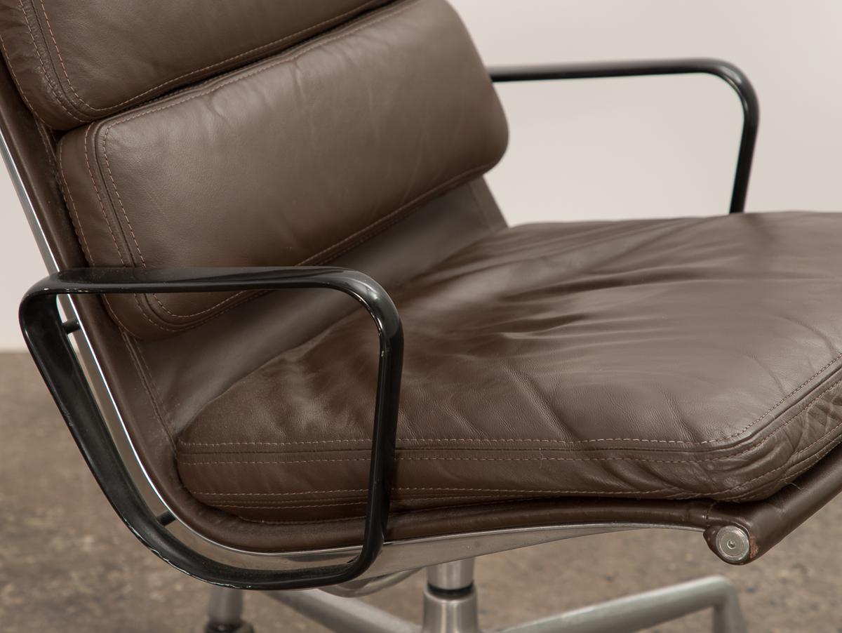 20th Century Eames Soft Pad Executive Leather Office Chair