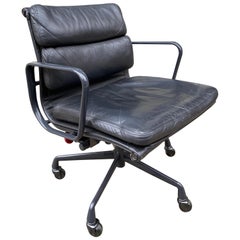 Vintage Eames Soft Pad Leather Desk Chair