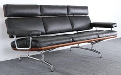 Eames Soft Pad Leather Sofa for Herman Miller, 1984