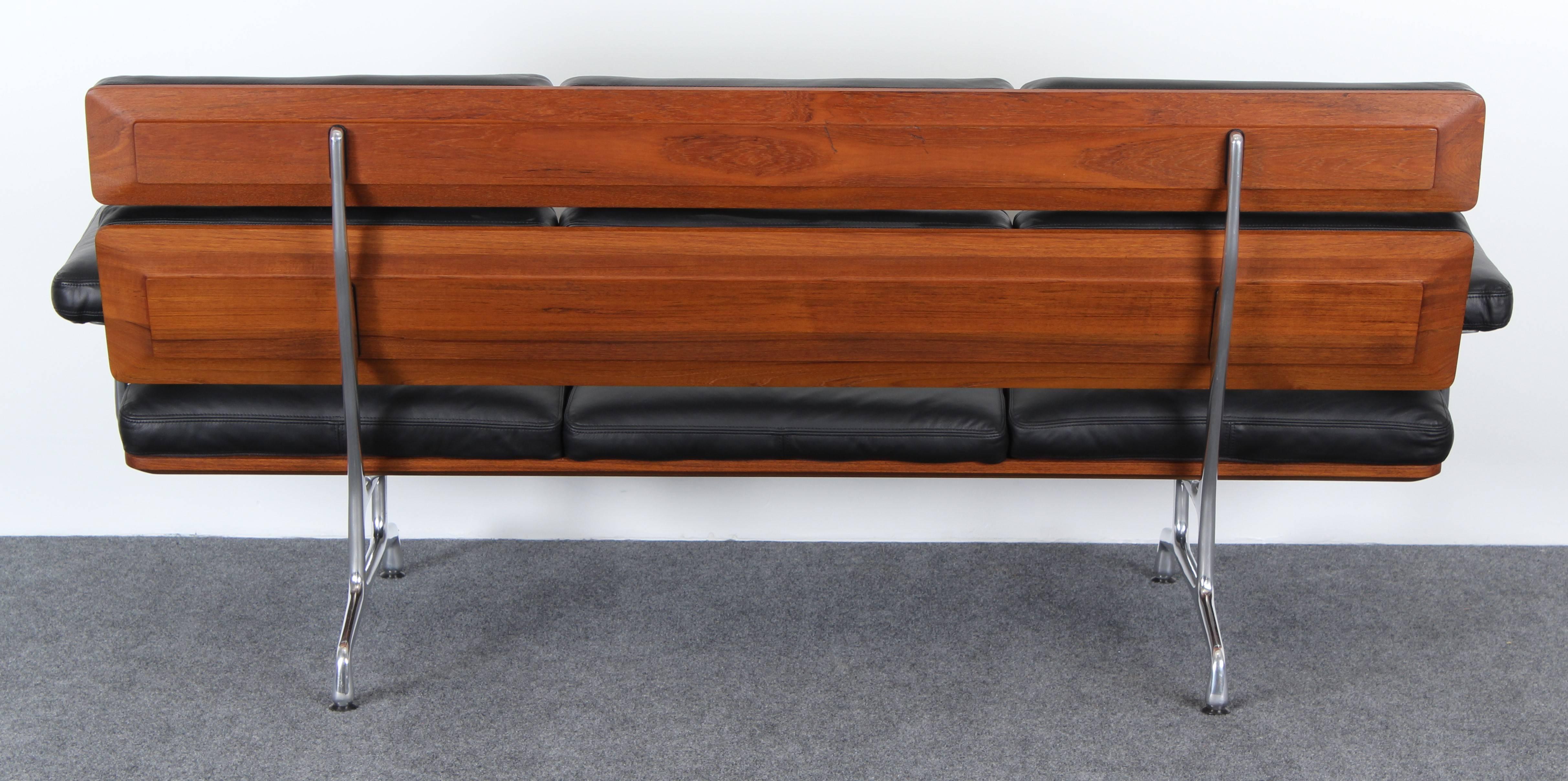 Eames Soft Pad Leather Sofa for Herman Miller, 1984 1