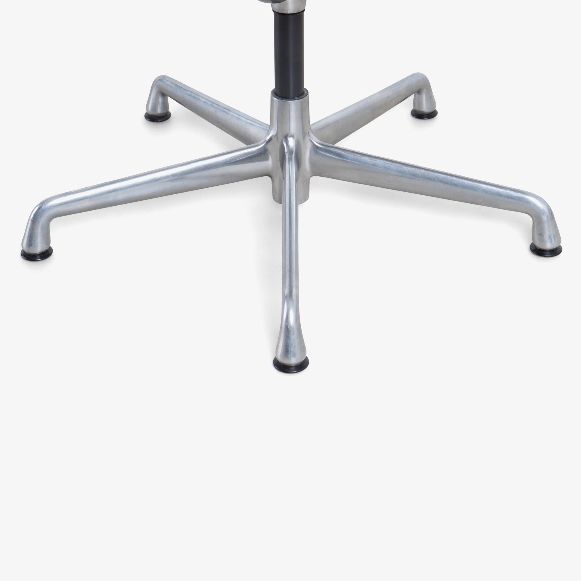 Eames Soft-Pad Side Chairs in Silver Edelman Leather by Herman Miller, Pair 2