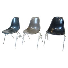 Eames Stacking DSS Side Shell Chairs for Herman Miller