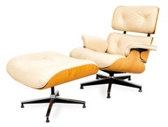 Eames Style Bentwood Lounge Chair and Ottoman