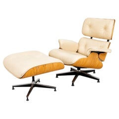 Eames Style Bentwood Lounge Chair and Ottoman