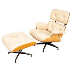 Eames Style Bentwood Lounge Chair and Ottoman