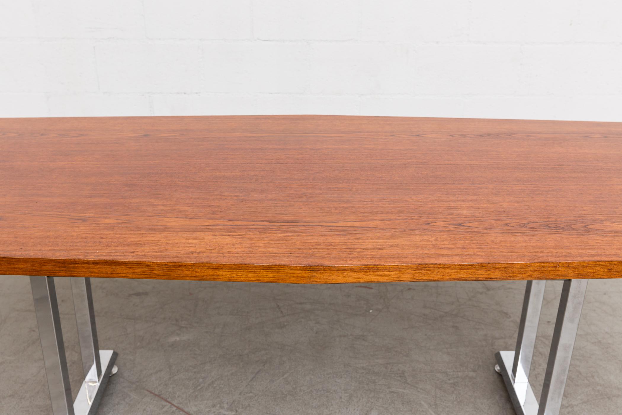 Eames Style Conference Dining Table In Good Condition In Los Angeles, CA