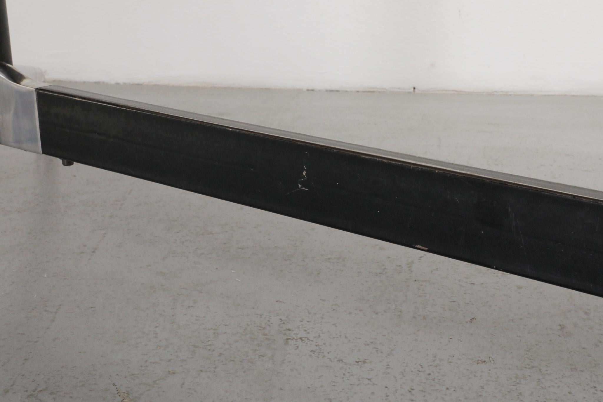 Table de conférence style Eames par Castelli - plateau en teck base segmentée en aluminium en vente 5