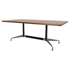 Eames Style Conference Table by Castelli - Teak Top Aluminum Segmented Base