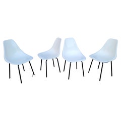 Eames Style Formed Fiberglass Dining Chairs 1960's