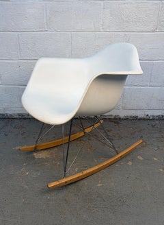 Eames Style Molded Modern Rocker Chair
